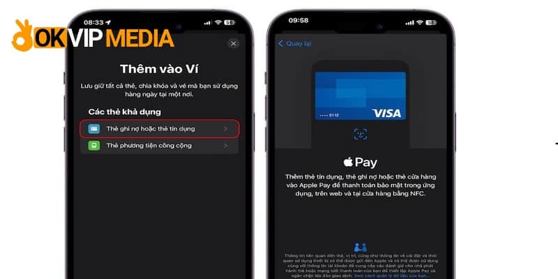 Sử dụng Apple Pay để thanh toán