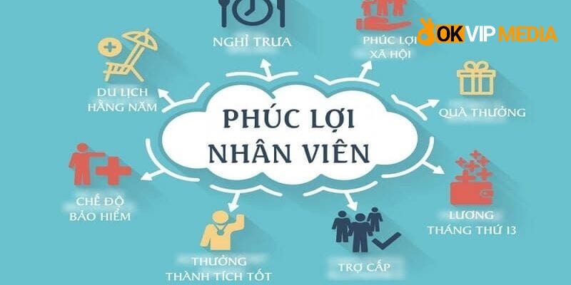 Tập đoàn OKVIP có nhiều phúc lợi tốt cho nhân viên