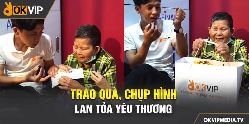 Những phần quà nhỏ nhưng chứa đựng tình cảm của đội ngũ OKVIP