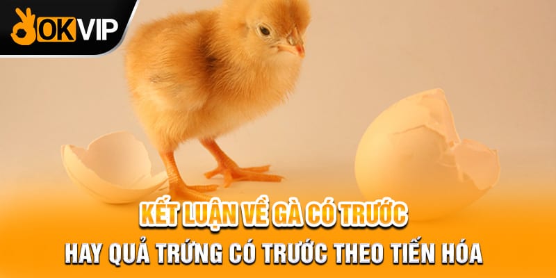 Kết luận về gà có trước hay quả trứng có trước theo tiến hóa