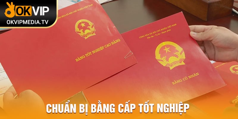 Chuẩn bị bằng cấp tốt nghiệp 