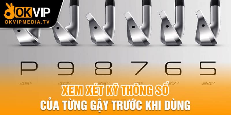 Xem xét kỹ thông số của từng gậy trước khi dùng