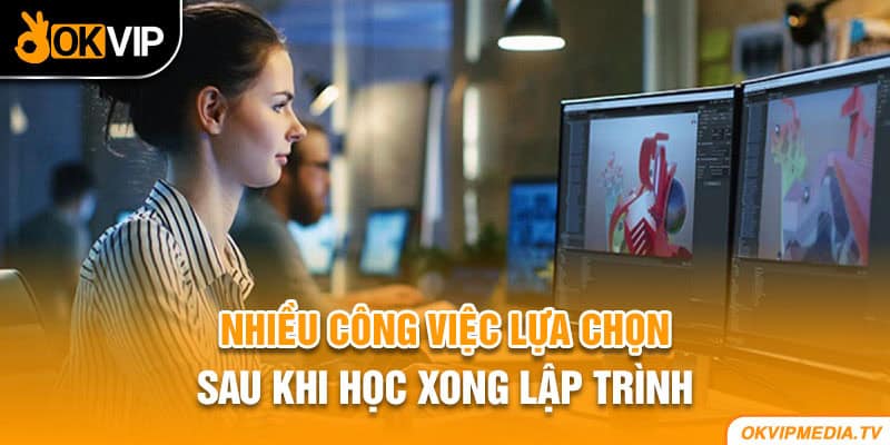 Nhiều công việc lựa chọn sau khi học xong lập trình