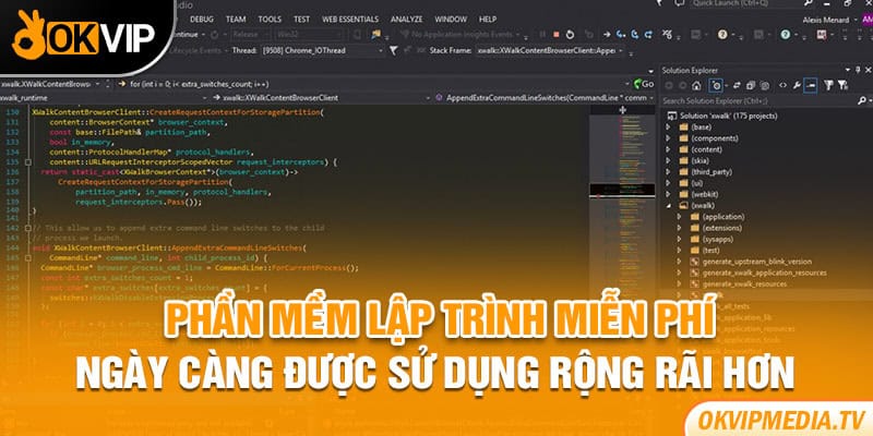 Phần mềm lập trình miễn phí ngày càng được sử dụng rộng rãi hơn