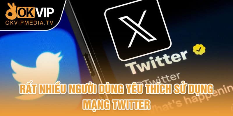 Rất nhiều người dùng yêu thích sử dụng mạng Twitter