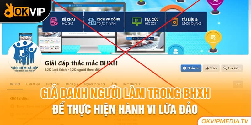 Giả danh người làm trong BHXH để thực hiện hành vi lừa đảo