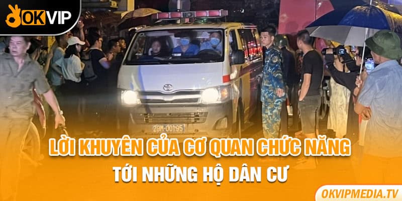 Lời khuyên của cơ quan chức năng tới những hộ dân cư