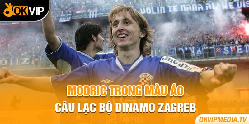 Modric trong màu áo câu lạc bộ Dinamo Zagreb